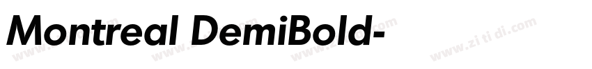 Montreal DemiBold字体转换